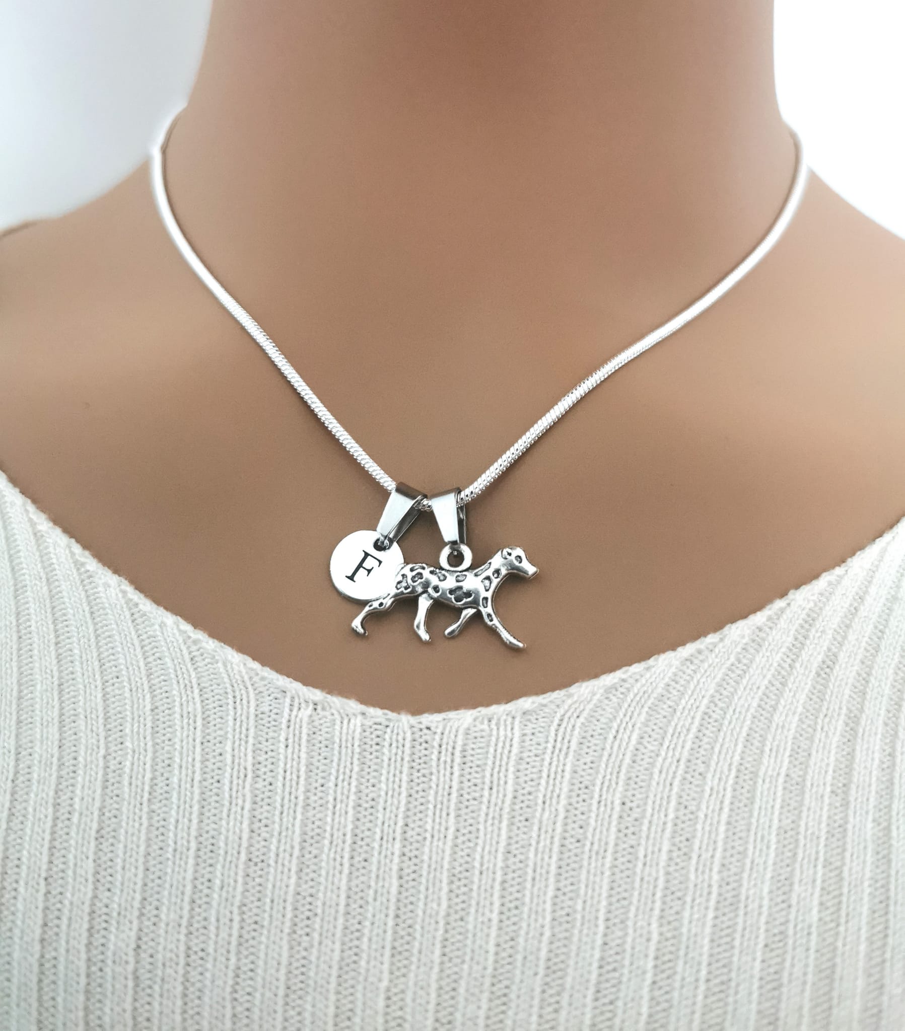 Silver Dalmatian Necklace - A Stylish and Elegant Tribute to Your Four-Legged Friend