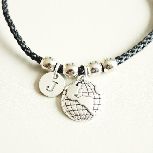 Globe jewelry, Globe bracelet, Travel bracelets, Gifts for travelers, Traveler gifts, World bracelet, Flight attendant gifts, World map