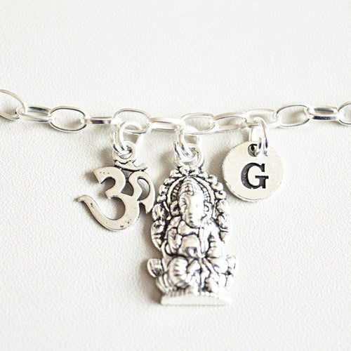 Ganesh Bracelet, Om Ganesh Bracelet, Ohm Bracelet, Lord Ganesha, Hindu bracelet, Yoga Bracelet, Meditation, Yoga inspired Jewellery, india