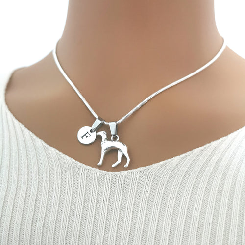 Capture elegance with our Silver Greyhound Necklace - a refined Dog Charm Gift with an 18" length, perfect for dog enthusiasts - YouLoveYouShop