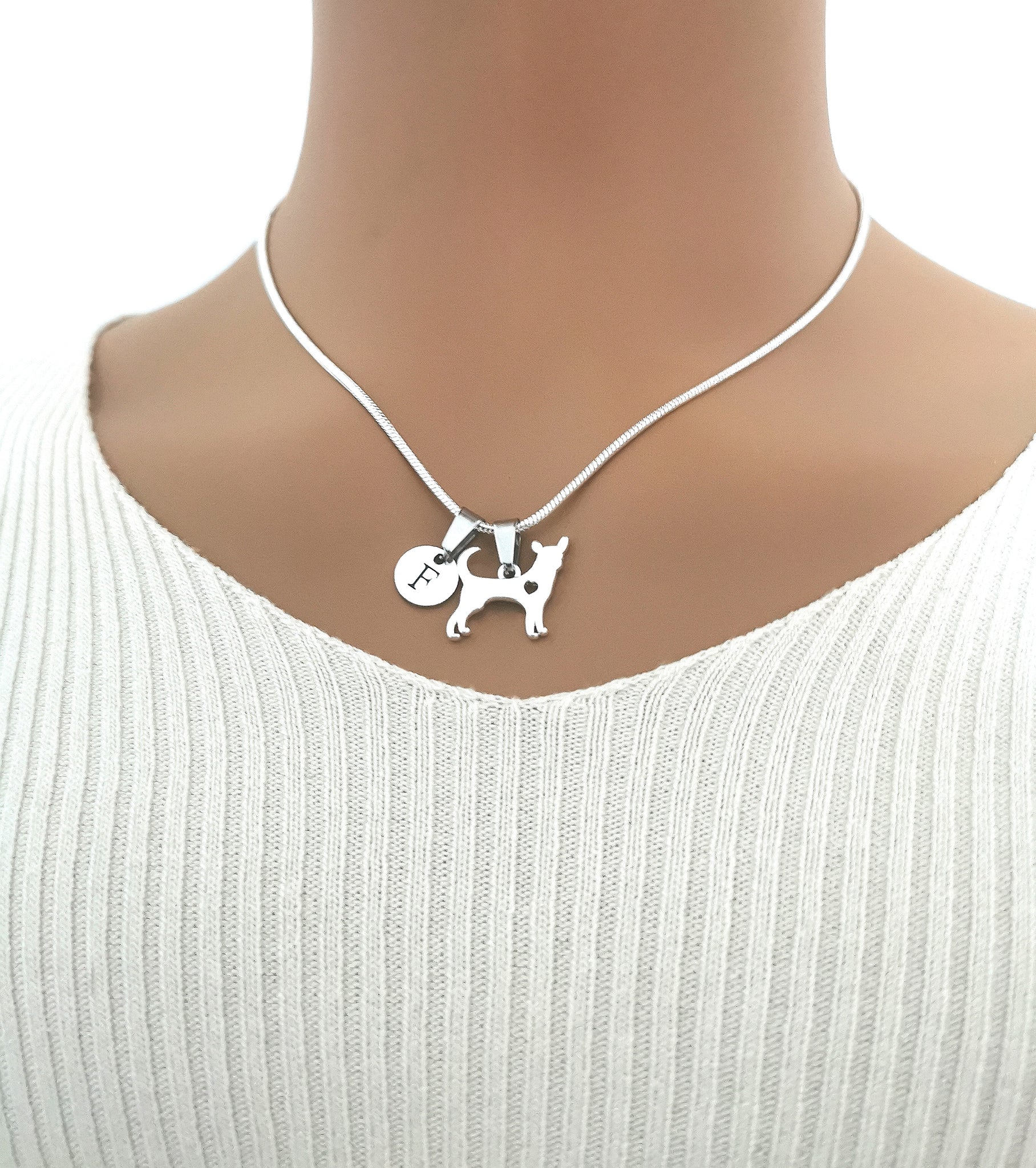 Sophisticated Silver Golden Retriever Necklace - Stylish Dog Charm Gift with 18" length - Perfect for Golden Retriever enthusiasts - YouLoveYouShop.