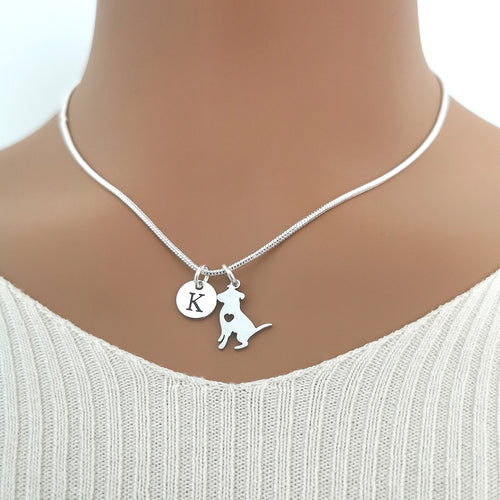 Lovable Silver Labrador Necklace - Stylish Dog Charm Gift with 18" length - Perfect for Labrador enthusiasts - YouLoveYouShop