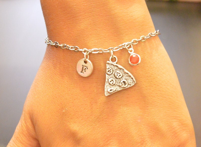 Pizza Slice bracelet - Perfect Gift for Her, Women's Jewelry