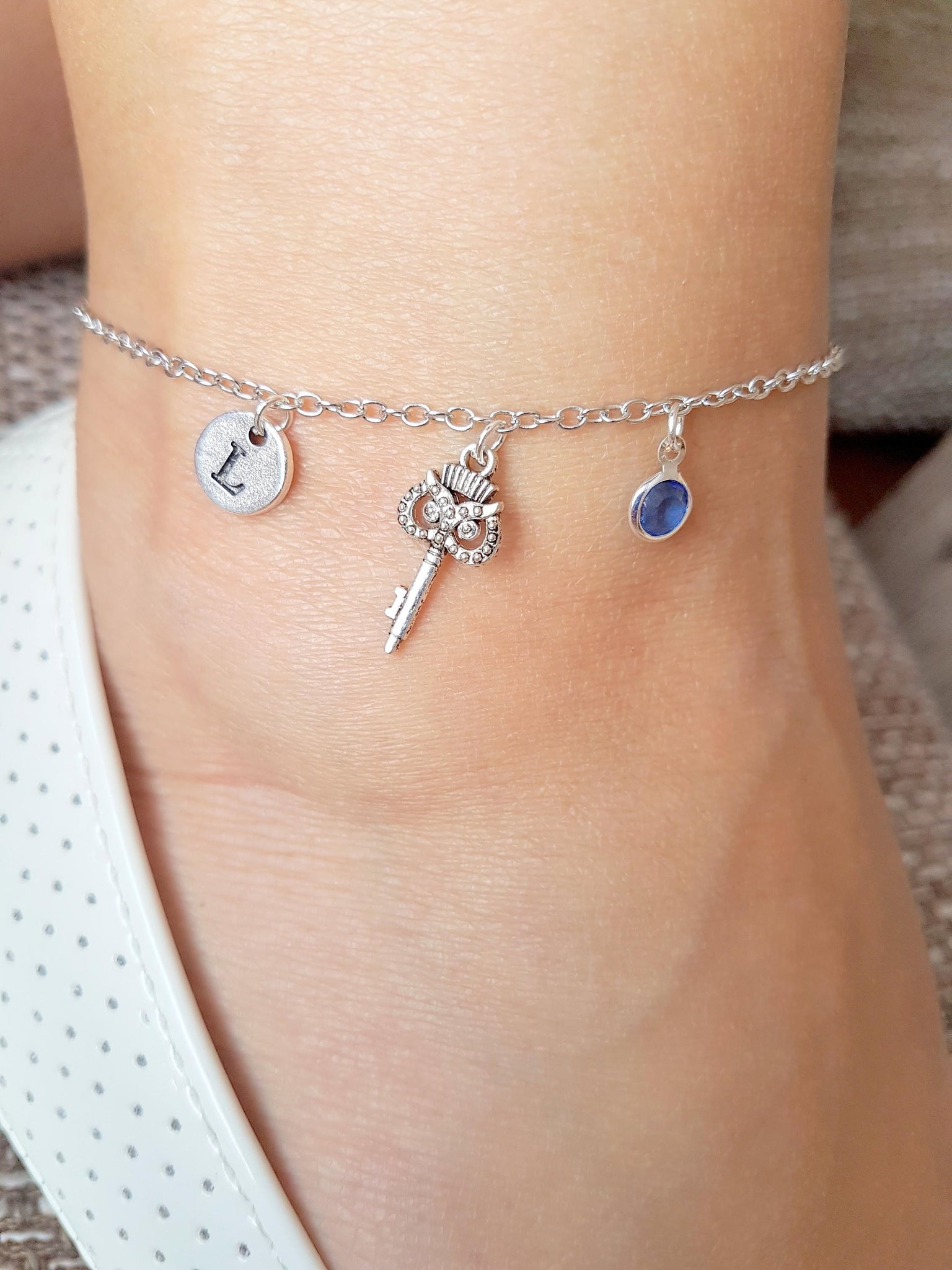 Silver Charm Anklets - Perfect Gift for Her, Women's Bracelet