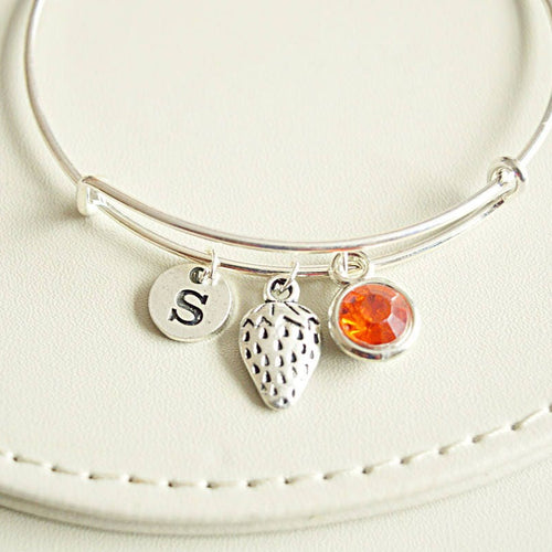 Strawberry Bracelet - Perfect Gift for Her, Women's Bracelet