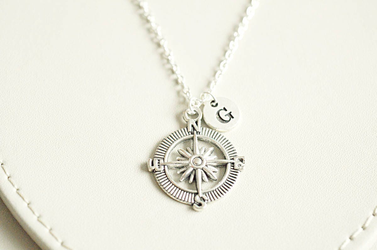 Silver Compass Necklace - Perfect Gift for Her, Women's Jewelry