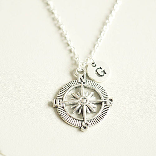 Silver Compass Necklace - Perfect Gift for Her, Women's Jewelry