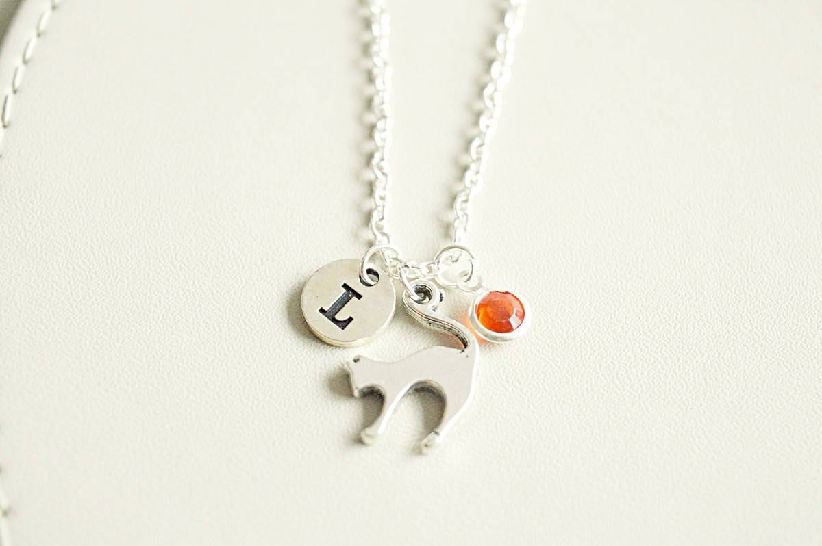 Silver Cat necklace - Perfect Gift for Her, Women's Jewelry