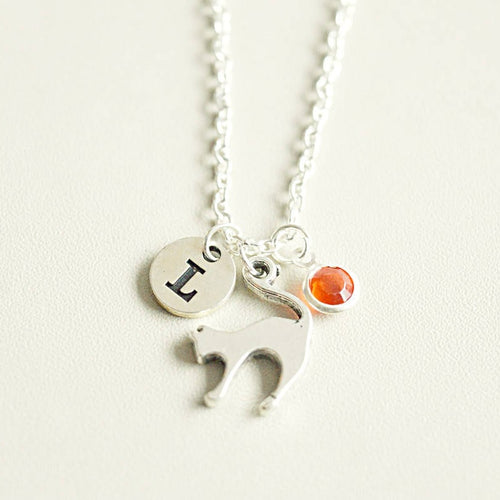 Silver Cat necklace - Perfect Gift for Her, Women's Jewelry