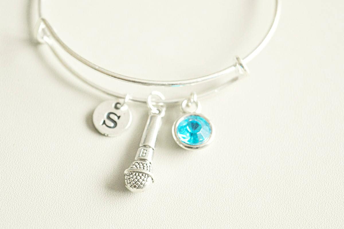 Microphone bracelet - Perfect Gift for Her, Women's Jewelry