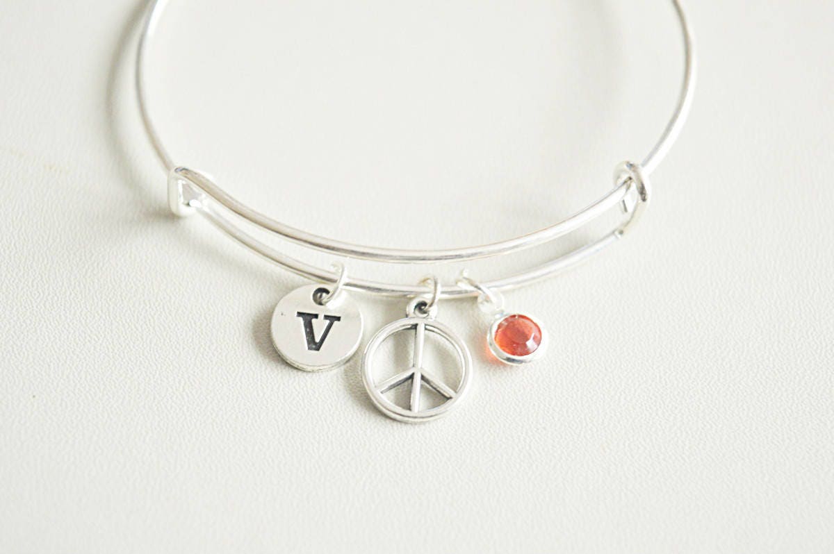 Peace Silver Bracelet - Perfect Gift for Her, Women's Bracelet