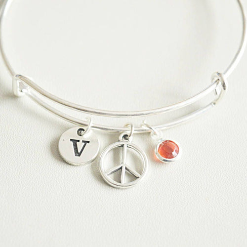 Peace Silver Bracelet - Perfect Gift for Her, Women's Bracelet