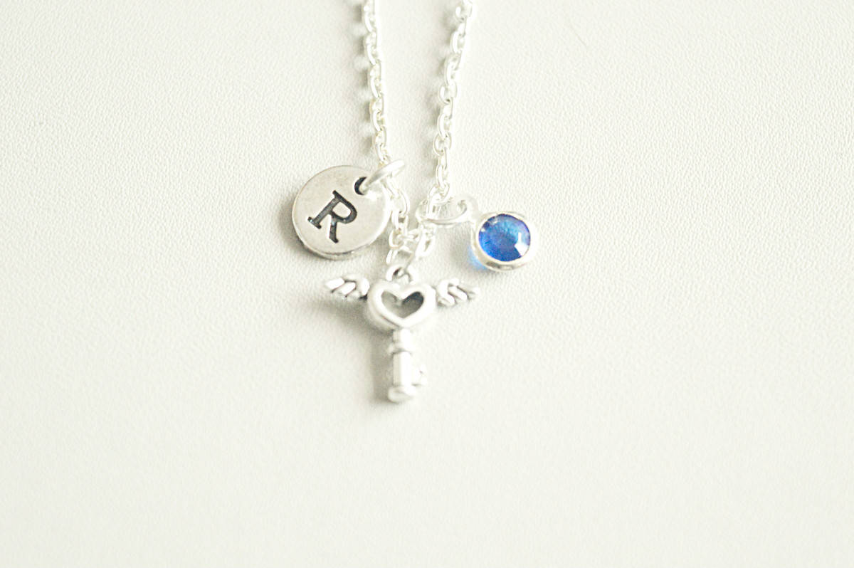 Silver Key Necklace - Perfect Gift for Her, Women's Jewelry