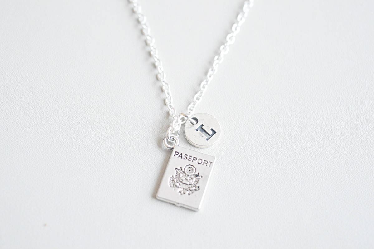 Passport necklace - Perfect Gift for Her, Women's Jewelry