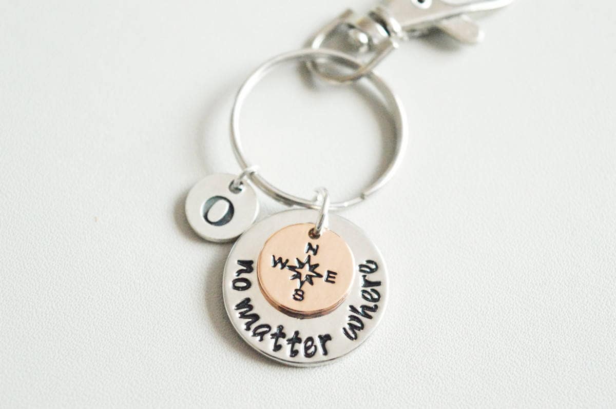 No matter where keychain - Perfect Gift for Her, Women's Jewelry