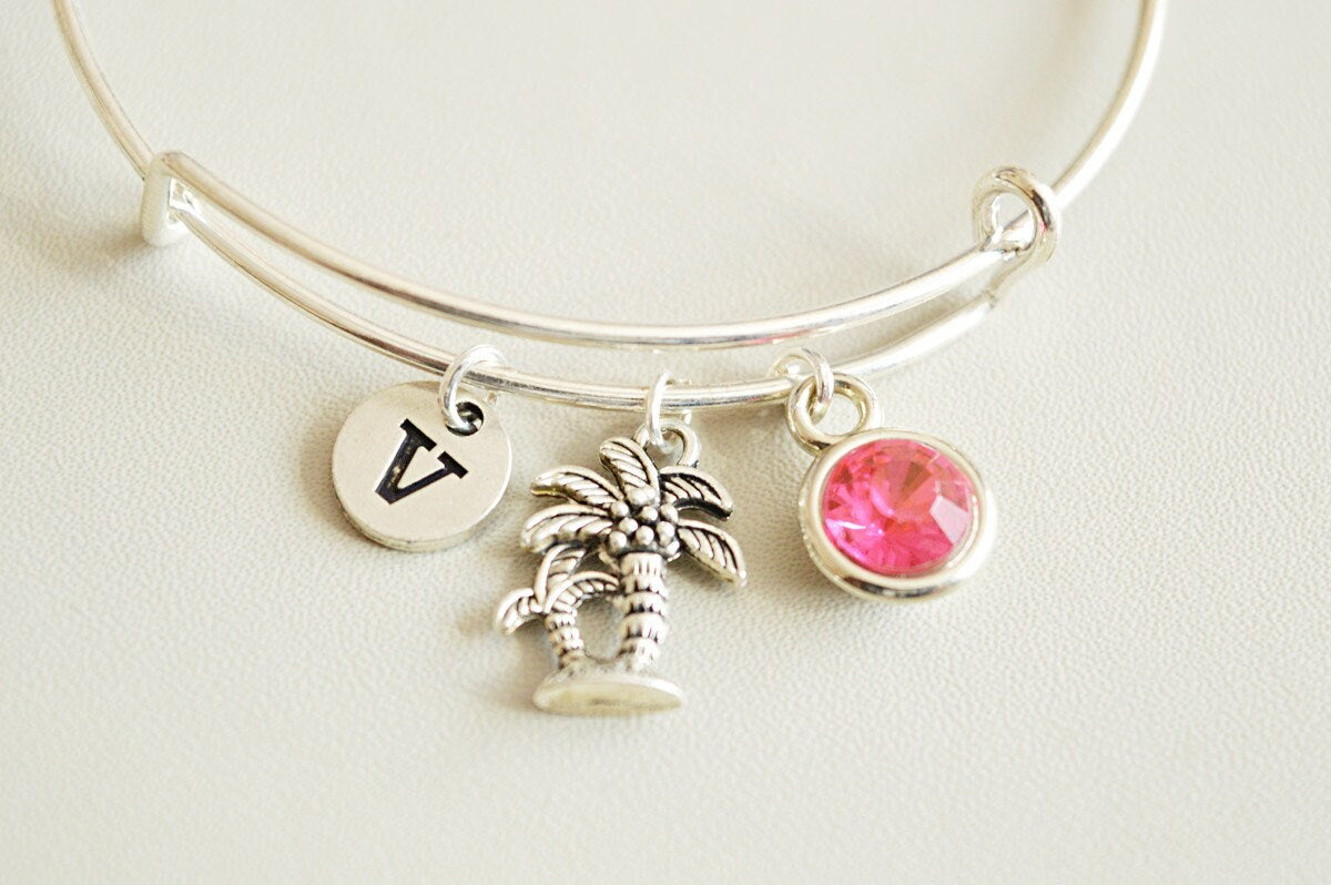 Palm Tree Bracelet - Perfect Gift for Her, Women's Bracelet