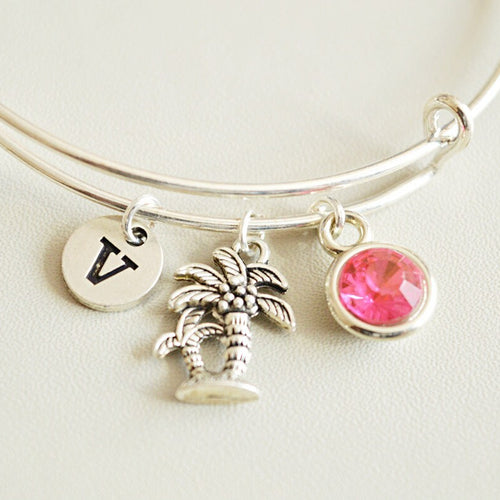 Palm Tree Bracelet - Perfect Gift for Her, Women's Bracelet