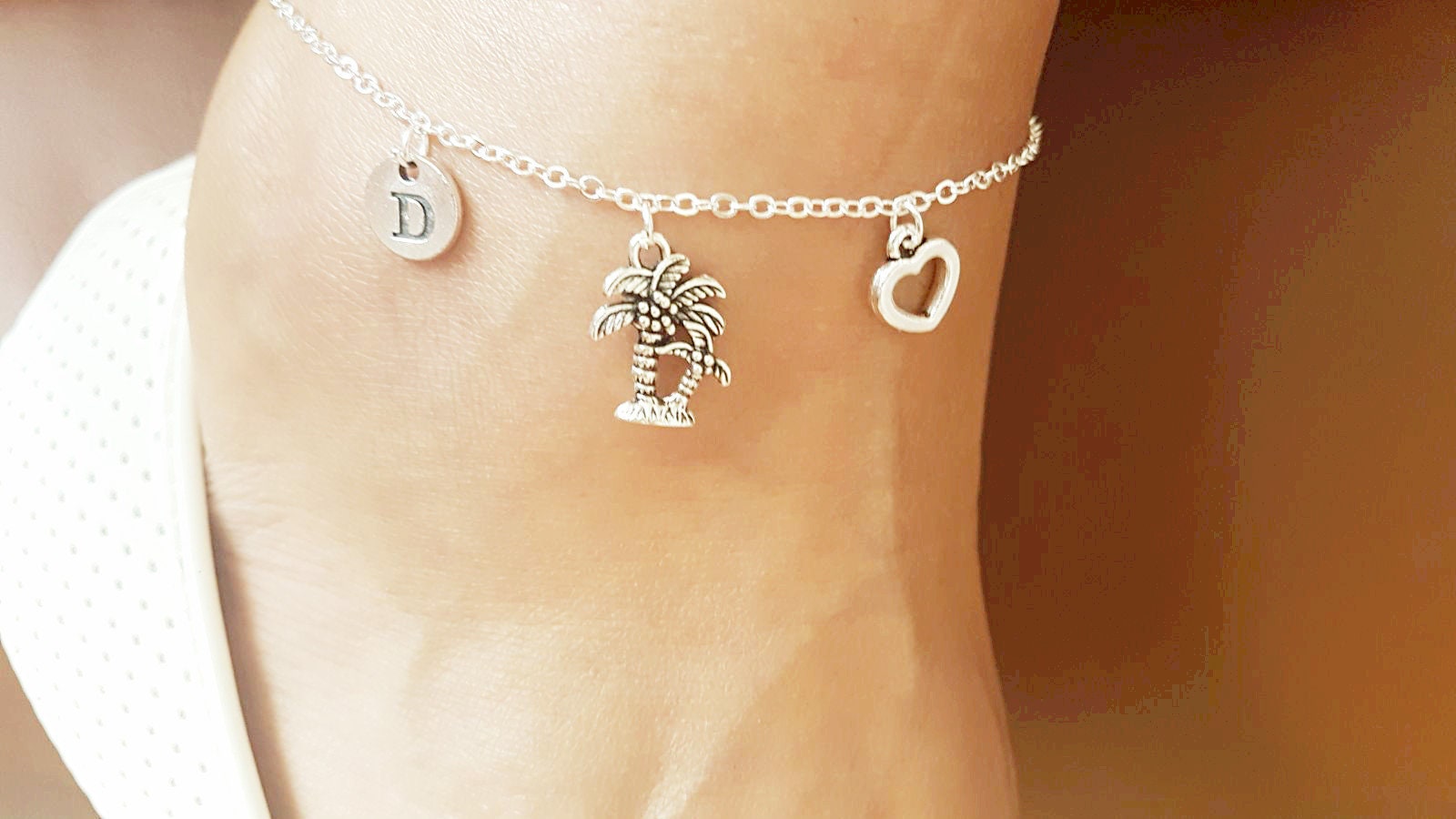 Palm Tree anklet - Perfect Gift for Her, Women's Jewelry