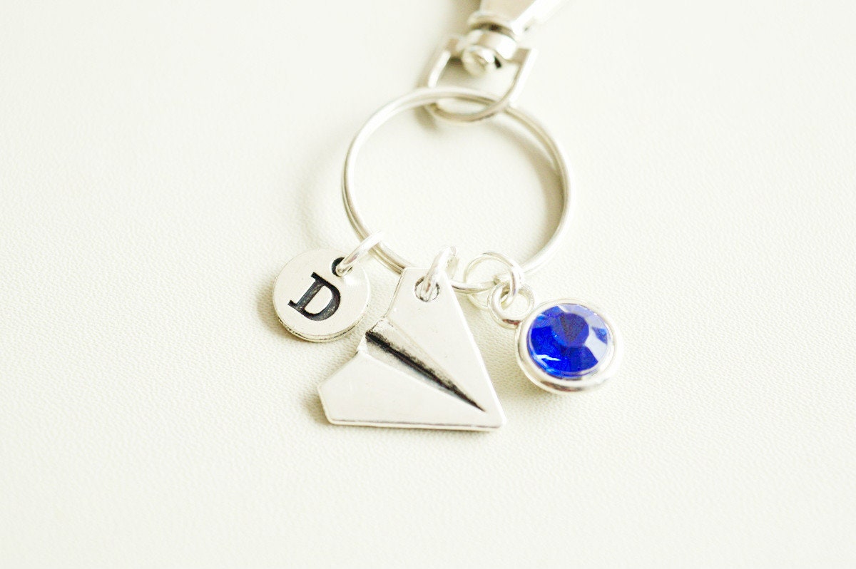 Paper Plane Keychain - Perfect Gift for Her, Women's Jewelry