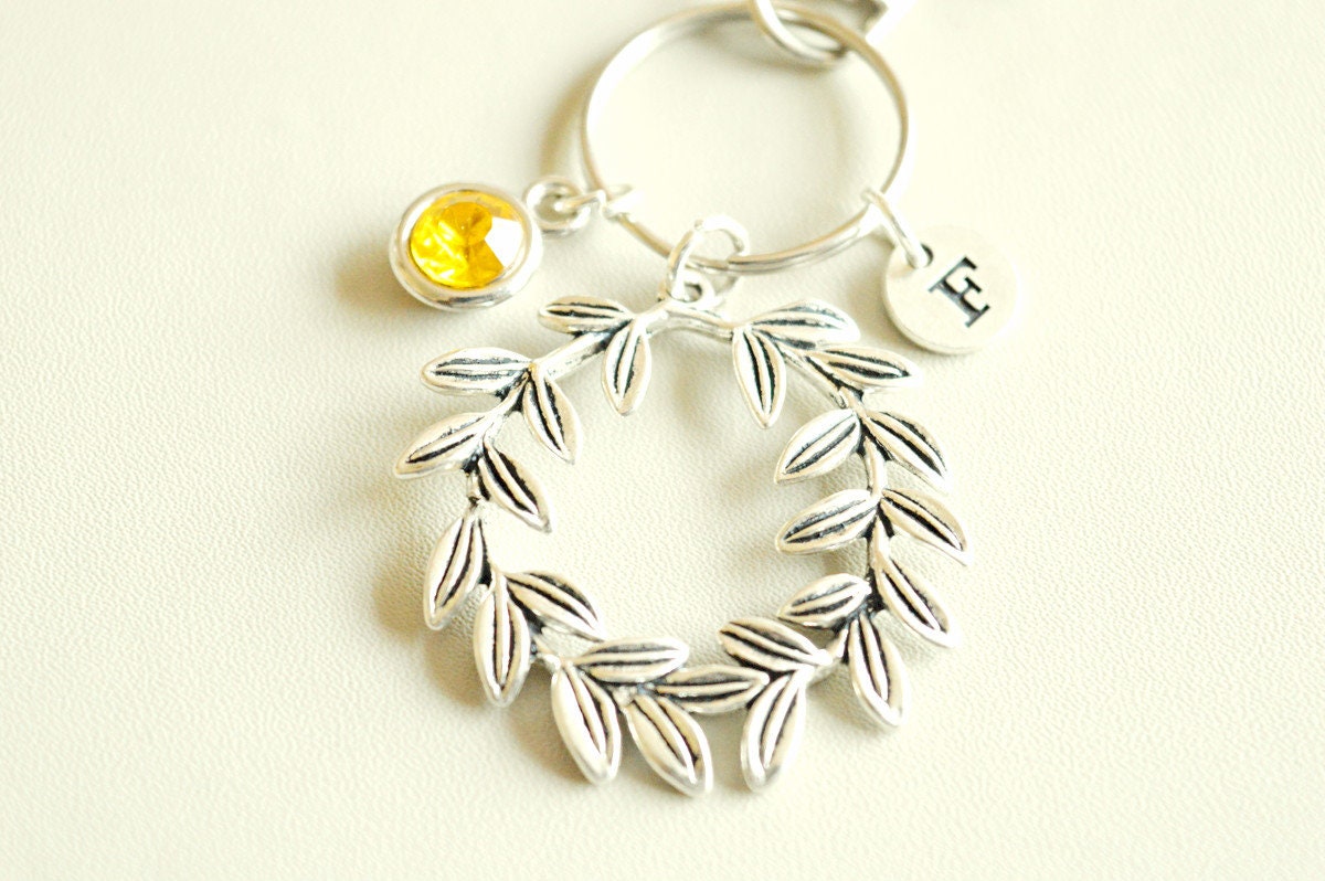 Olive Wreath Keychain - Perfect Gift for Her, Women's Jewelry