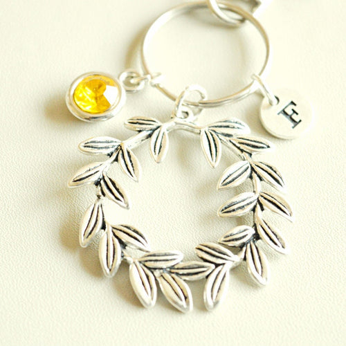 Olive Wreath Keychain - Perfect Gift for Her, Women's Jewelry