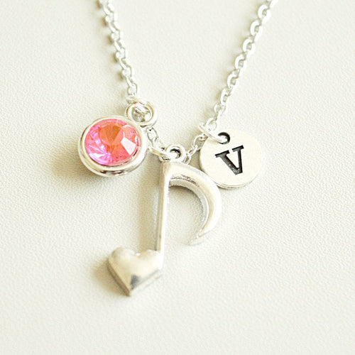 Music Note Necklace - Perfect Gift for Her, Women's Jewelry