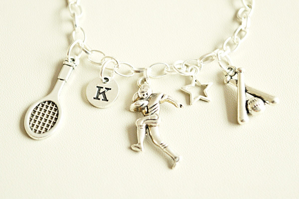 Sports charm bracelet - Perfect Gift for Her, Women's Bracelet