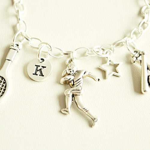 Sports charm bracelet - Perfect Gift for Her, Women's Bracelet