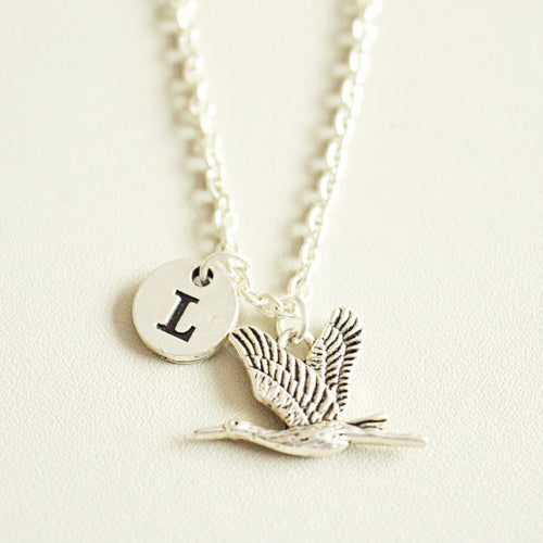 Stork Necklace - Perfect Gift for Her, Women's Jewelry