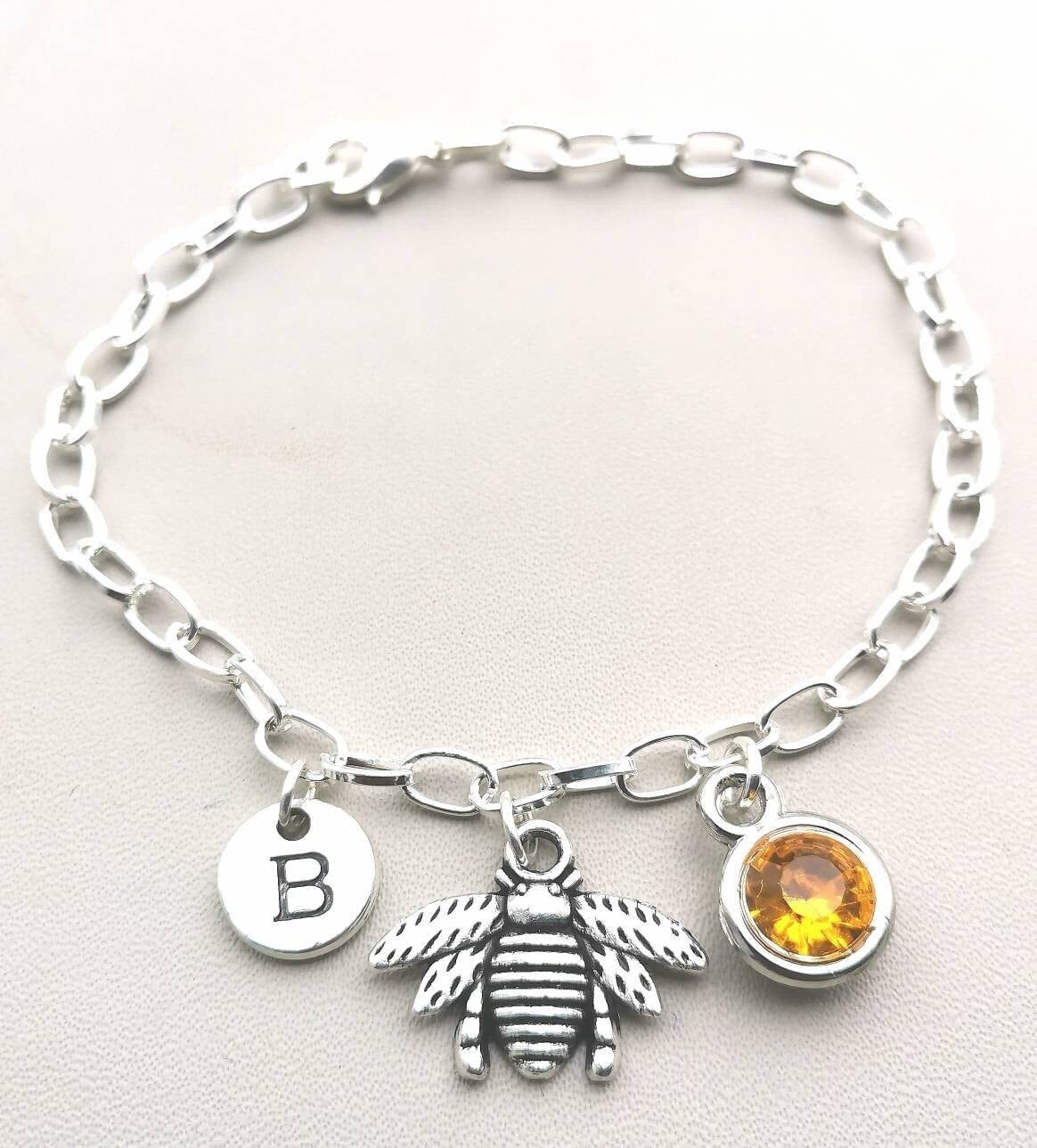 Silver Bee Bracelet - Perfect Gift for Her, Women's Bracelet