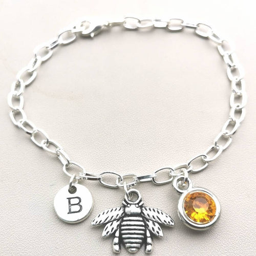 Silver Bee Bracelet - Perfect Gift for Her, Women's Bracelet