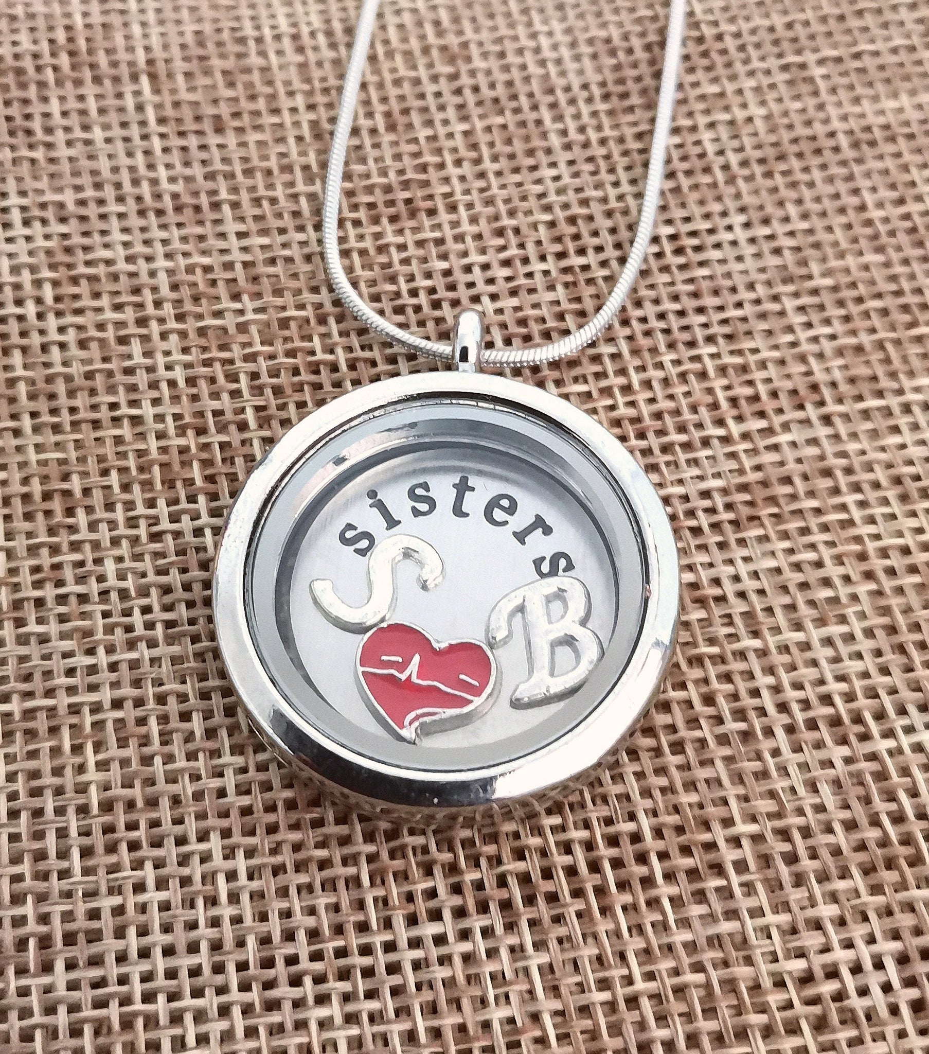 Sister Floating locket - Perfect Gift for Her, Women's Jewelry