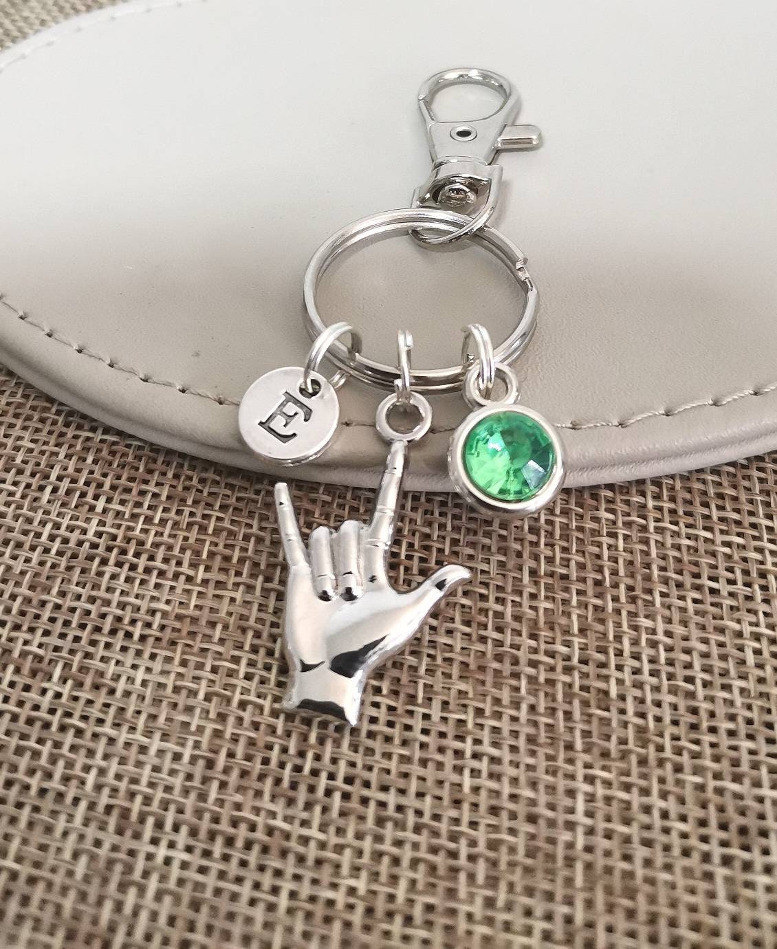 Sign Language Keychain - Perfect Gift for Her, Women's Jewelry