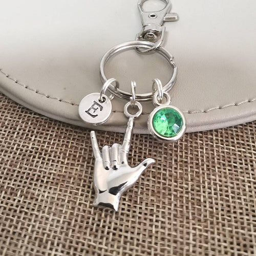 Sign Language Keychain - Perfect Gift for Her, Women's Jewelry