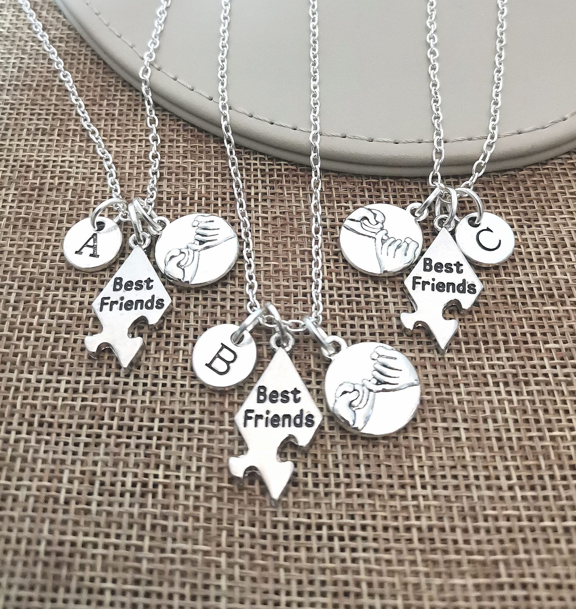 Set of 3 Best Friends Necklace - Perfect Gift for Her, Women's Jewelry