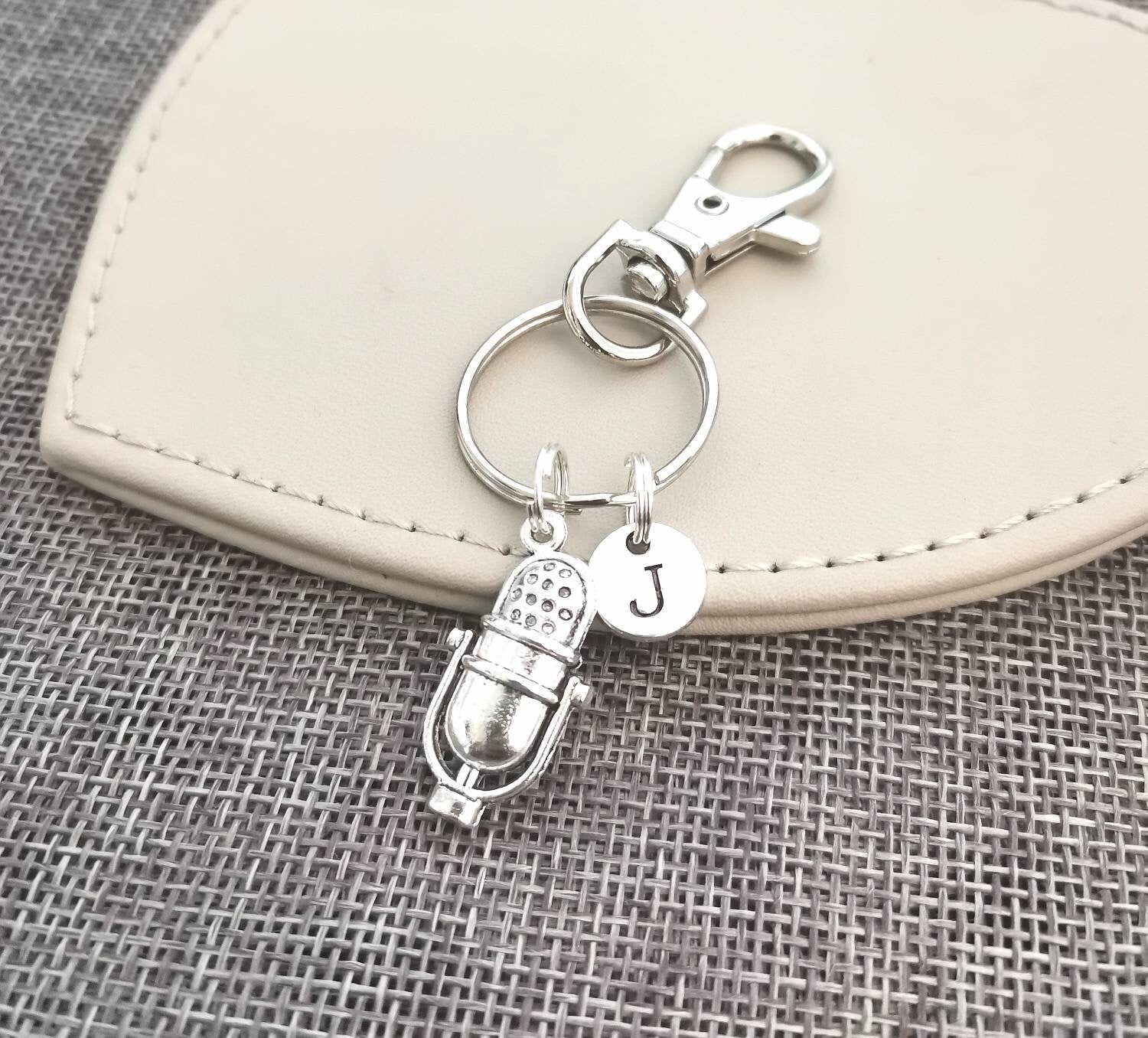 Microphone Keychain - Perfect Gift for Her, Women's Jewelry