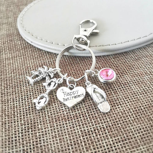 Retirement keychain - Perfect Gift for Her, Women's Jewelry