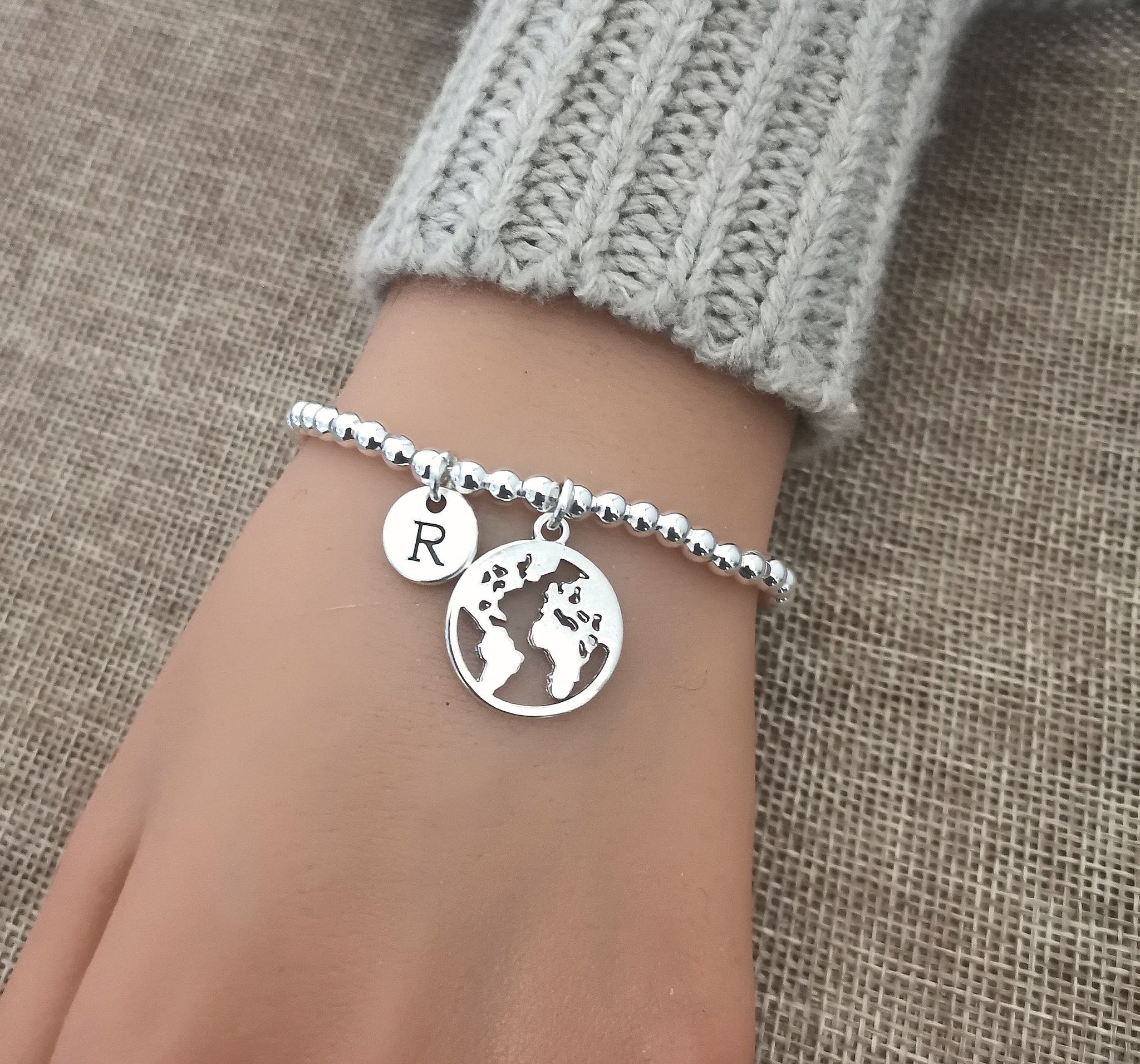 World Map bracelet - Perfect Gift for Her, Women's Bracelet