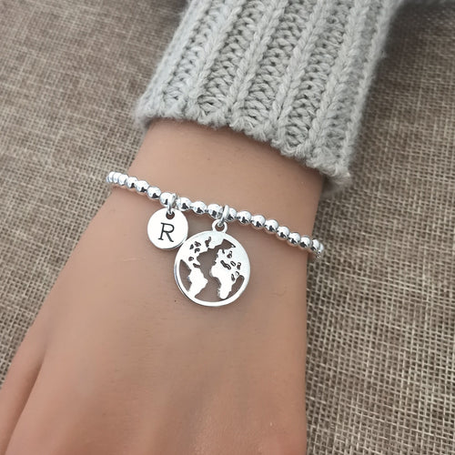 World Map bracelet - Perfect Gift for Her, Women's Bracelet