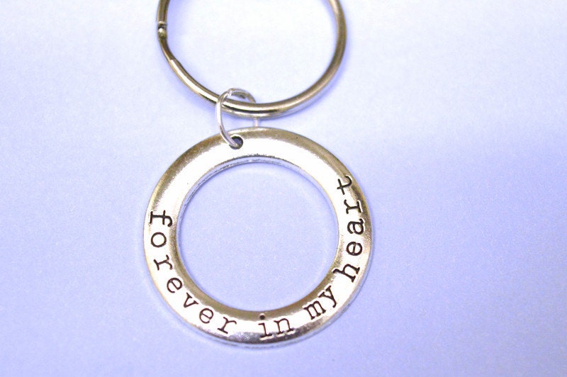 Forever in my heart keyring, remembrance key holder, in memory of, memorial gift, sympathy gift, remembrance jewelry, baby memorial gift,rip