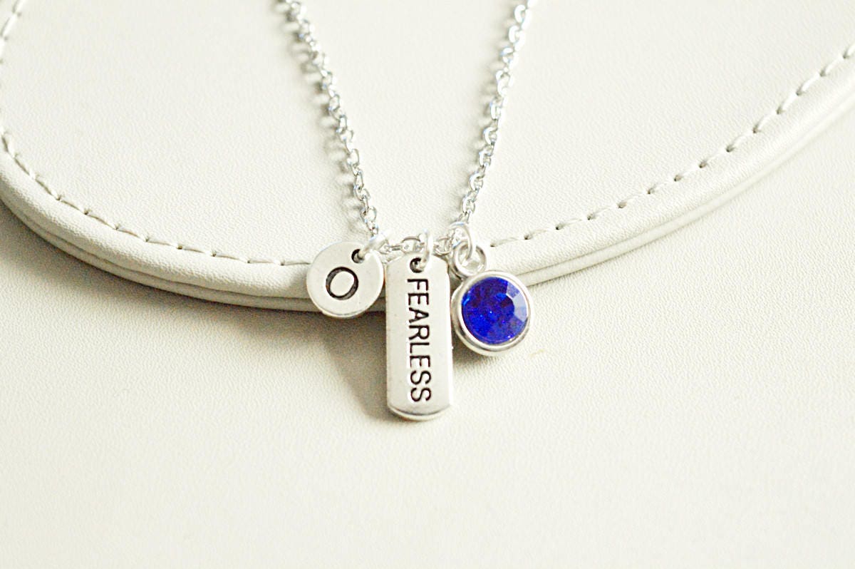 Fearless Necklace, Quote Necklace,Meaningful Necklace ,Inspirational Necklace, Sentiment Necklace, inspirational Gift, Motivational gifts,