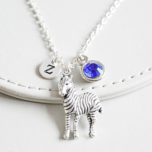Zebra Necklace, Zebra Gift, Zebra Jewelry, Personalized Zebra , Trendy Gift for her, Trendy jewelry, Safari Necklace, Animal gift for her
