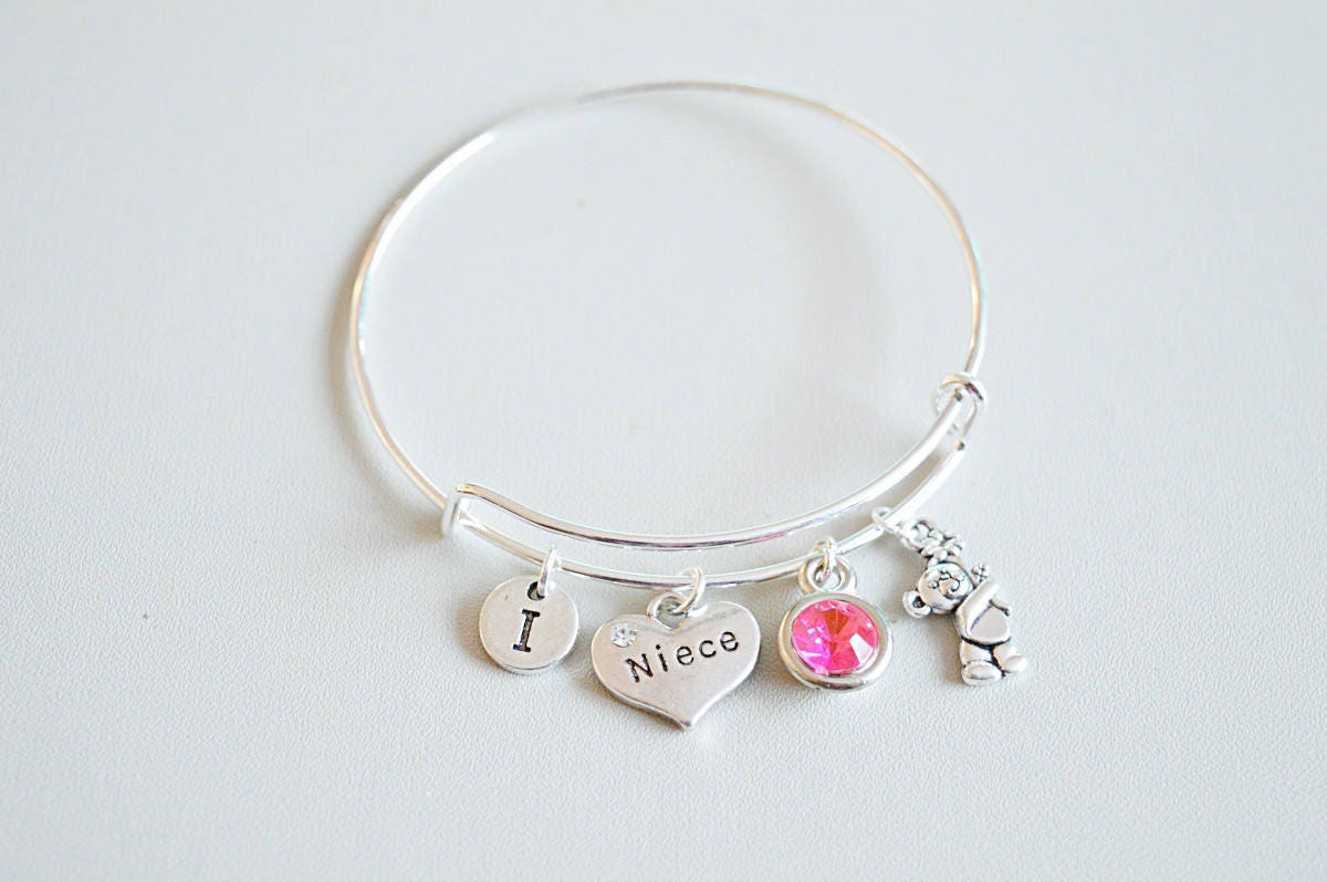 Niece Jewelry, Niece Birthday Gift, Niece Bracelet,Niece Charm,Niece personalized Gift,Gift for Niece,Gift from aunt, Niece Birthday present