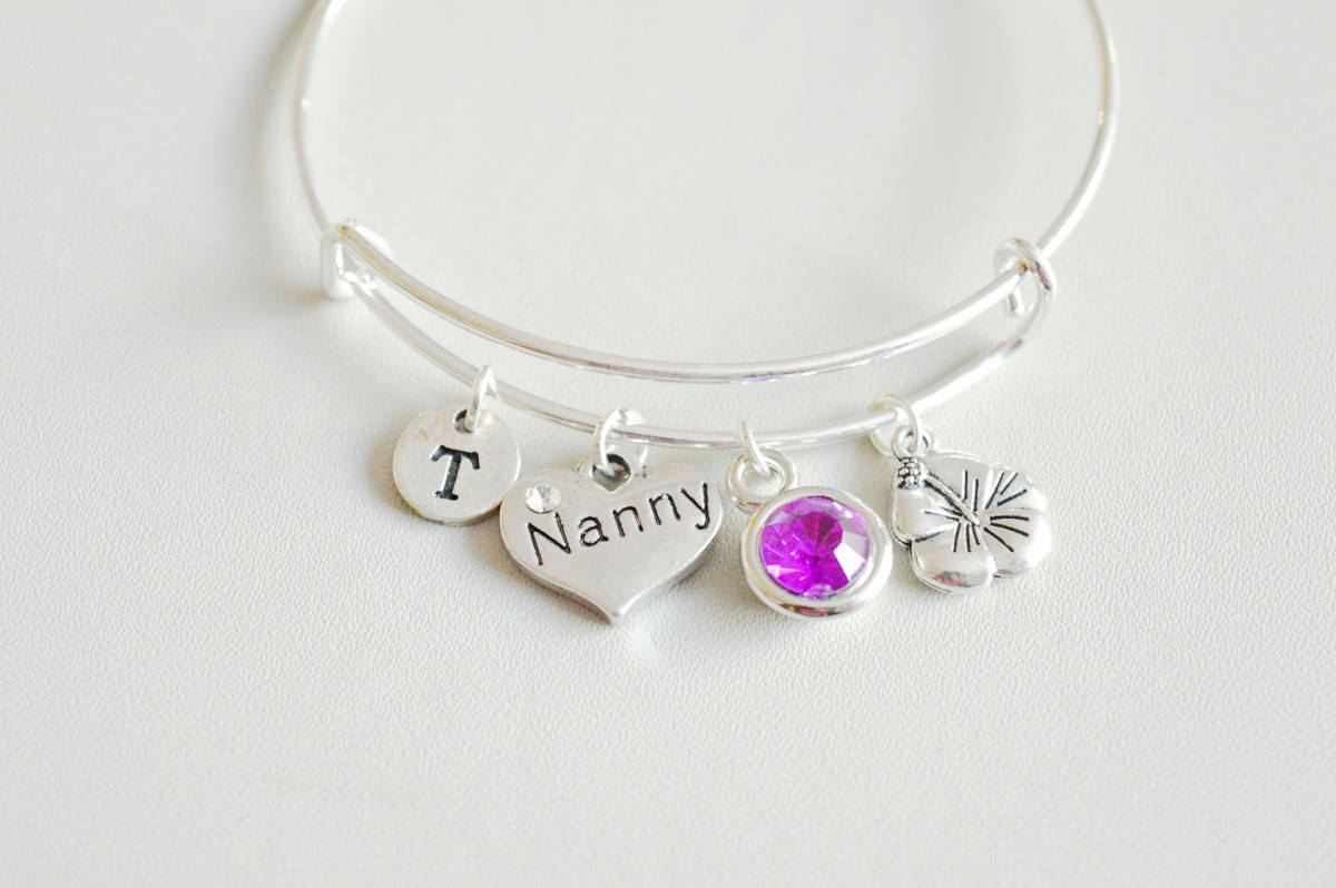 Nanny gift, Nanny Bracelet, Personalised personalized Gift, Nanny Bracelet gift , Birthday Gift, Grandma Nan Nana Nanna present gift