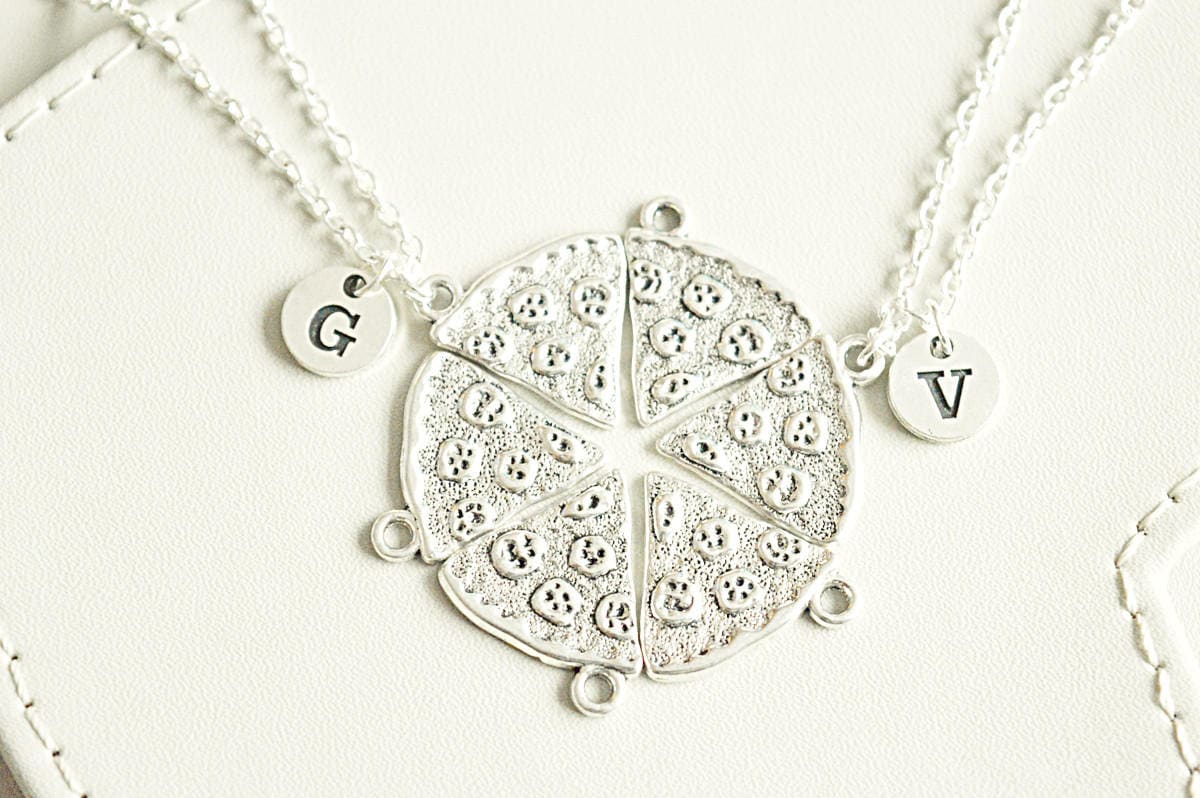 Personalized christmas gift, pizza necklace, Christmas gift , friend gift set, gift for friends, Christmas gift ideas,sister Christmas gift