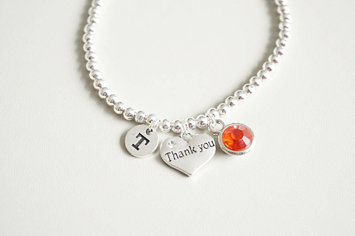 Thank you gift, Thank you Bracelet, Thank You wish bracelet, Thankyou bracelet, Thank You charm gift , To say Thank You, Thanks, Cheers