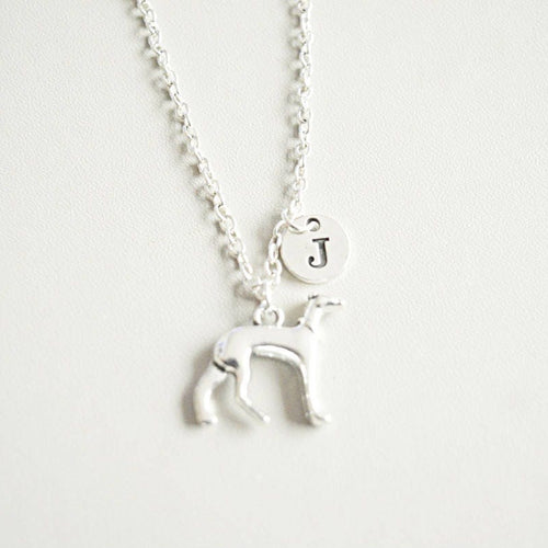 Dog Necklace, Greyhound Necklace, Personalized Dog Gift, Personalized Greyhound Necklace, Dog Gift, Dog Jewelry, Greyhound Gift, Grey hound