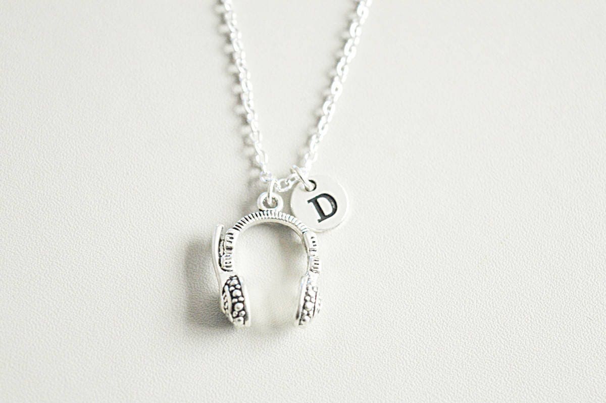 Headphone Necklace, Headphone Jewelry, Music Lover Gift, Music Necklace, DJ Necklace, DJ Jewelry, Musician Gift, Birthday, Christmas, MC,Rap