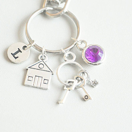 Housewarming gift, first home gift, new home gift, first home, first house key ring, personalized housewarming gifts, my first home keyring