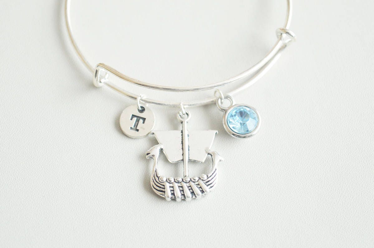 Viking jewelry, Viking Gift, Viking jewelry Bracelet, Norway jewelry, Norwegian, Viking Ship, Viking Boat, Personalized gift, Gift for her
